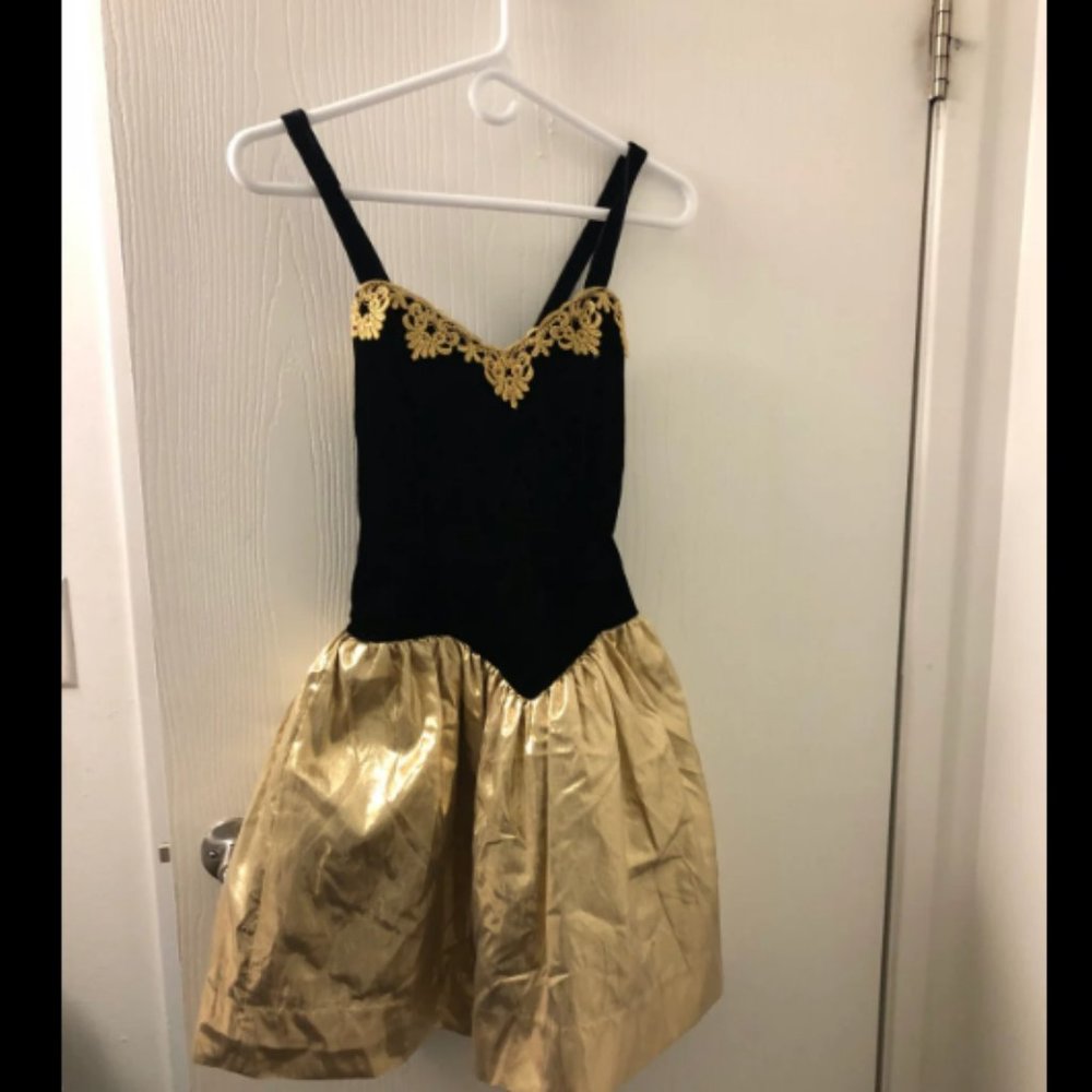 Vintage 80s Gunne Sax Baroque Balletcore Dress